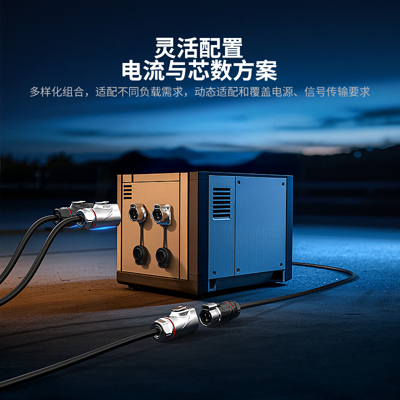 PLG20 2芯20A单孔面板套装半金属焊接反装