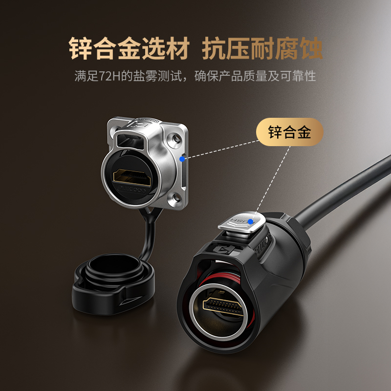 PLG20 HDMI 单孔面板套装半金属正装